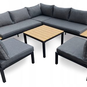 MEBLE OGRODOWE ZESTAW SOFA, NAROŻNIK + 2 FOTELE, GARDENOVE